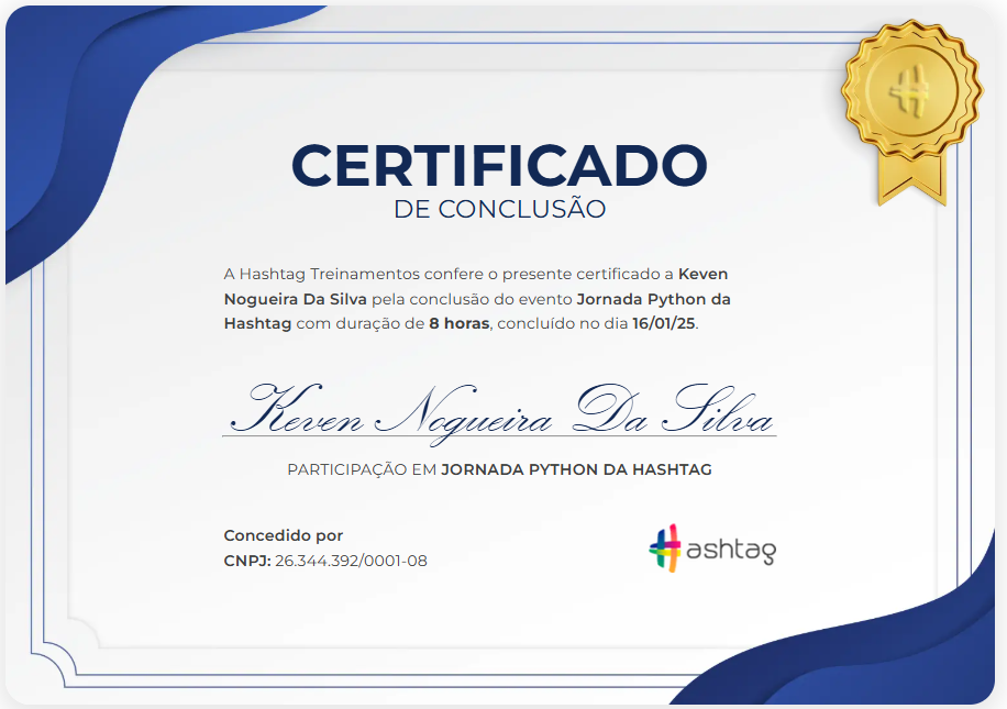 Certificado Jornada Python