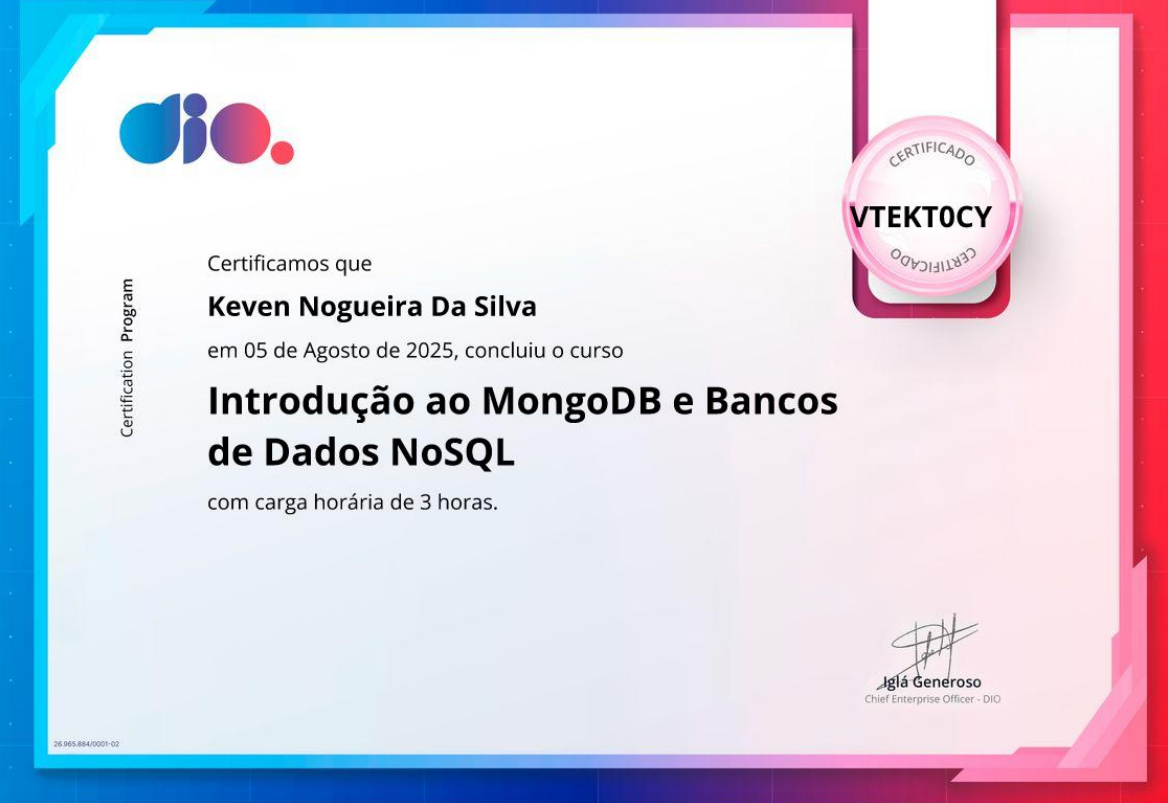 Certificado Bootcamp OO