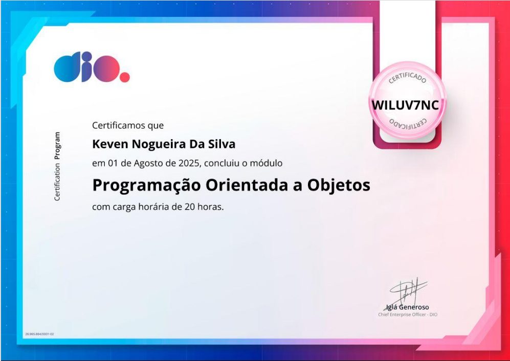 Certificado Desafios de Código